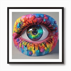 Rainbow Eye Art Print