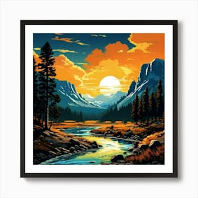 Yellowstone National Park Poster