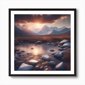 Landscape Painting 2 Art Print