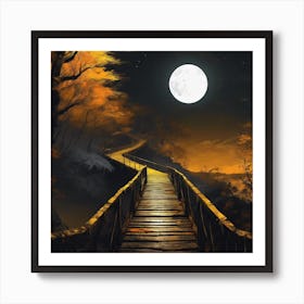 Bridge To The Moon Art Print