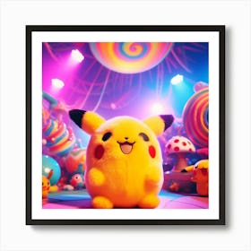 Fluffy pika Art Print