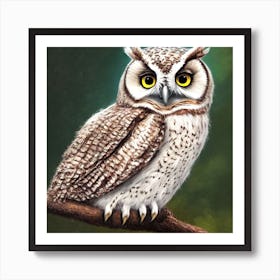 Cute Little Owl 2 Art Print
