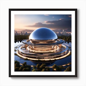 Futuristic Building 2 Art Print