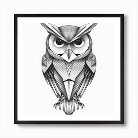 Owl Tattoo Art Print