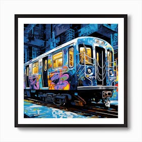 Graffiti Train Art Print