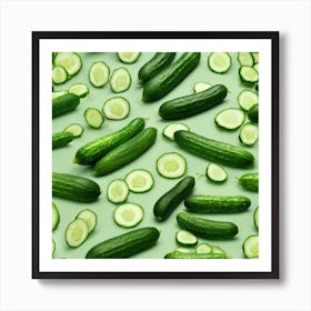 Cucumber As A Frame Trending On Artstation Sharp Focus Studio Photo Intricate Details Highly De (6) Art Print