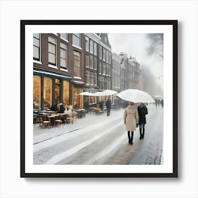 Winter In Amsterdam Art Print