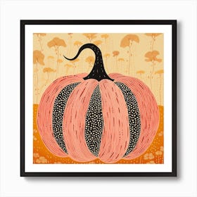 Yayoi Kusama Inspired Pumpkin Pink And Orange 11 Art Print
