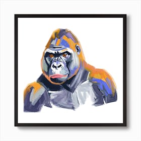 Western Lowland Gorilla 04 1 Art Print