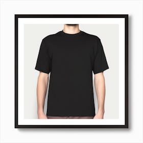 Black T - Shirt Art Print