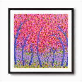 Trees In The Forest Art Print