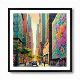 Big Mural Summer time Art Print