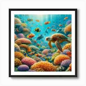 Coral Reef 1 Art Print