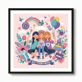 Best Friends Art Print