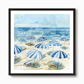 Beach Umbrellas 6 Póster