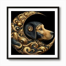 Moon Dog 1 Art Print