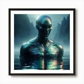 Aliens In The Water Art Print