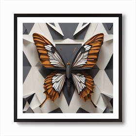 Origami Butterfly Art Print