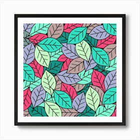 Colorful Leaves Poster