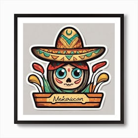 Mexican Skull 32 Art Print