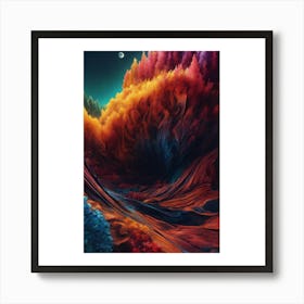 Abstract Landscape Painting 1 Art Print