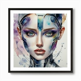 Robot Girl 1 Art Print