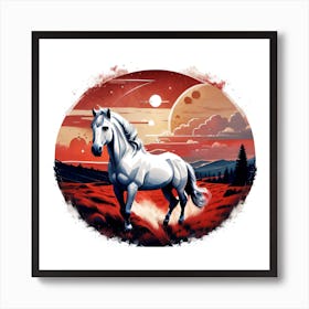 Horse In The Sky Art Print