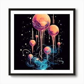 Space Spheres 1 Art Print