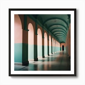 Hallway Stock Videos & Royalty-Free Footage 7 Art Print