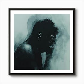 'Darkness' Depression Burn-Out Art Print