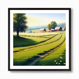 Farm Landscape 28 Art Print