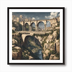 Bridge Over A River Art Print