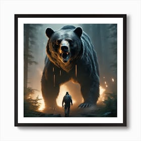 Bear In The Woods 21 Art Print