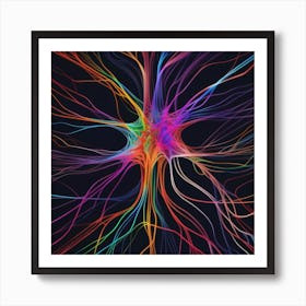 Colorful Brain 7 Art Print