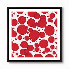 Red Dots Art Print