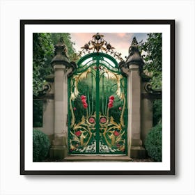 Gate To The Garden 4 Art Print