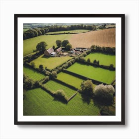 Aerial View Of A Farm 9 Art Print