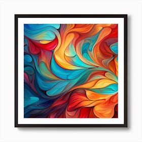 Abstract Colorful Abstract Abstract Abstract Painting Art Print