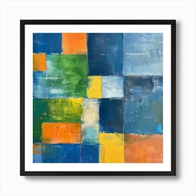 Abstract Squares 11 Art Print