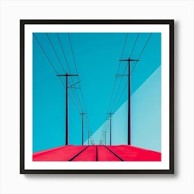 Red And Blue Art Print