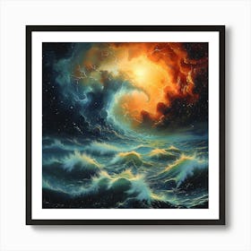 Stormy Seas, Impressionism And Surrealism Poster