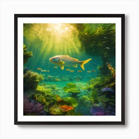 Fish Swimming In The Ocean Art Print