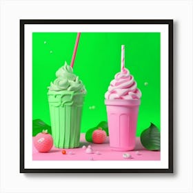 Ice Cream Sundae Art Print