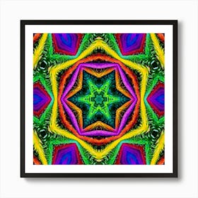 Psychedelic Mandala 48 Art Print