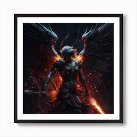 Angel Of Fire Art Print