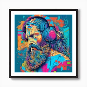 Immersed Music Dj Art Print