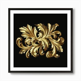 Gold Leaf 6 Art Print