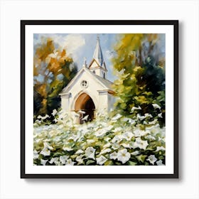 White Church Art Print