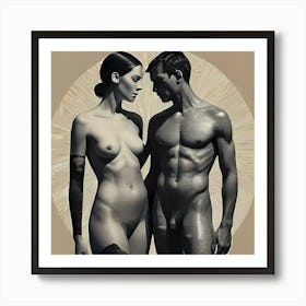 Eden Reimagined: A Modern Tale of Origins Art Print