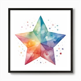 Rainbow Star 1 Art Print